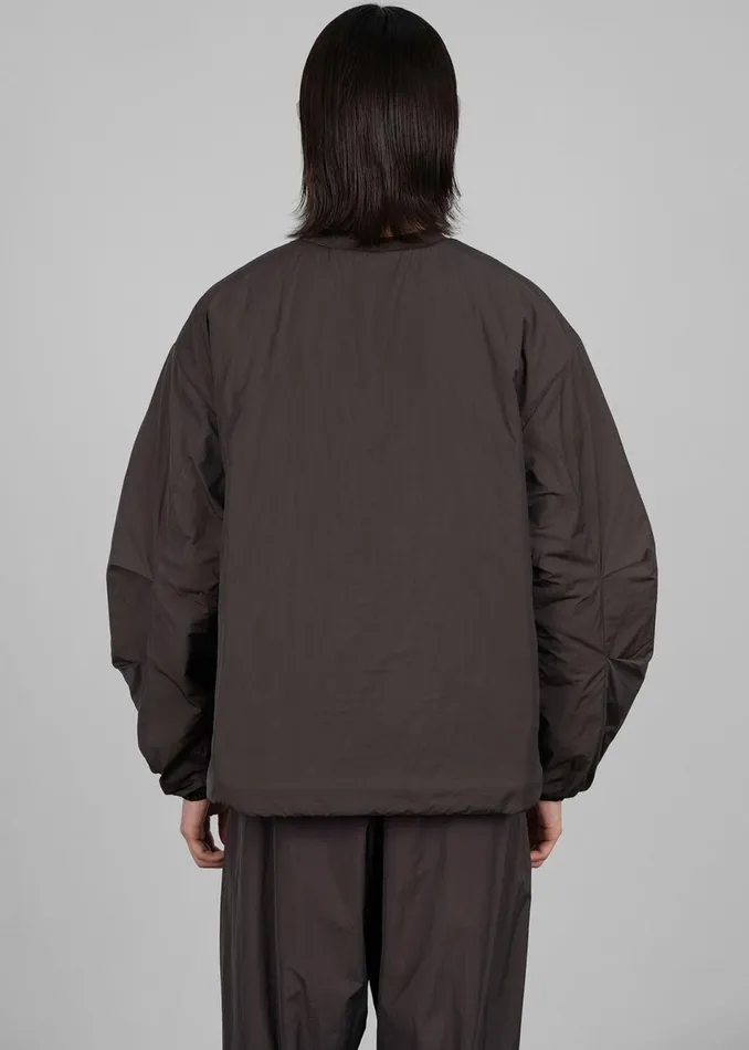 Men The Frankie Shop Tops Amomento Reversible Padded Sweatshirt Dark Brown