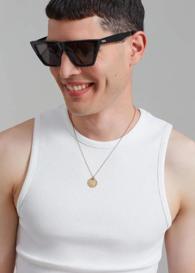 Men The Frankie Shop Tops Amomento Round Neck Sleeveless Top White