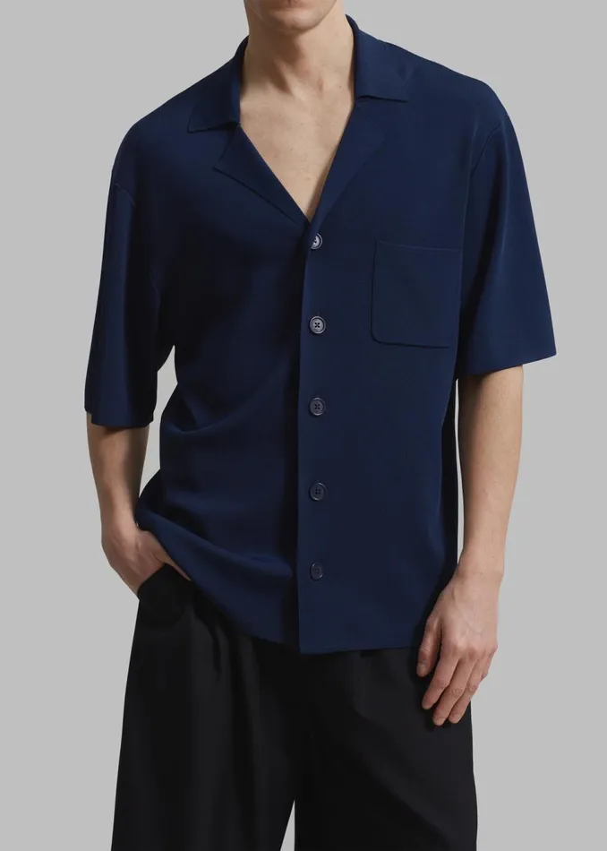 Men The Frankie Shop Tops Benson Polo Navy