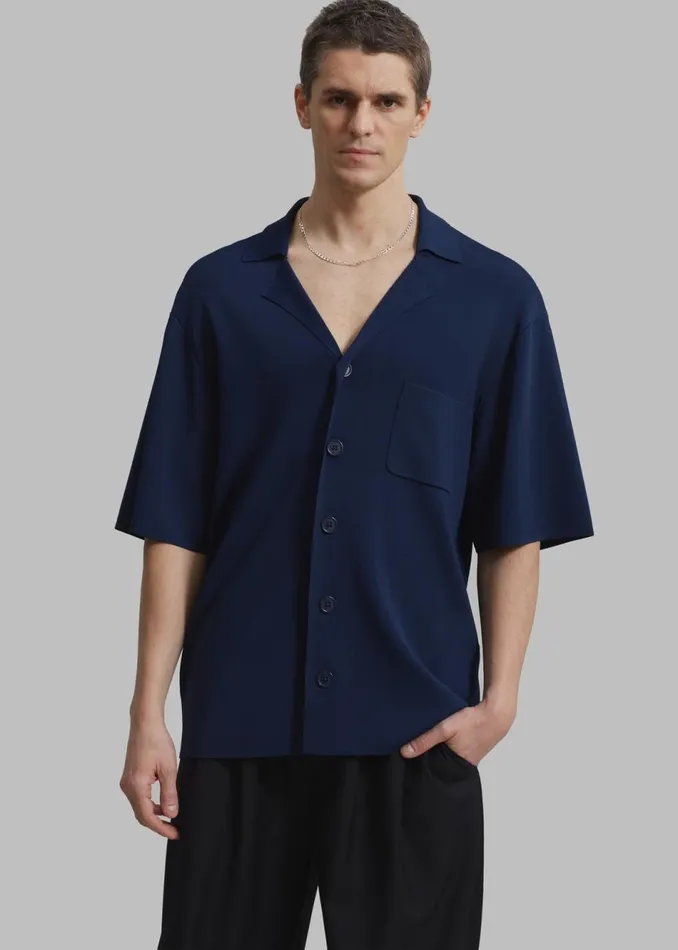 Men The Frankie Shop Tops Benson Polo Navy