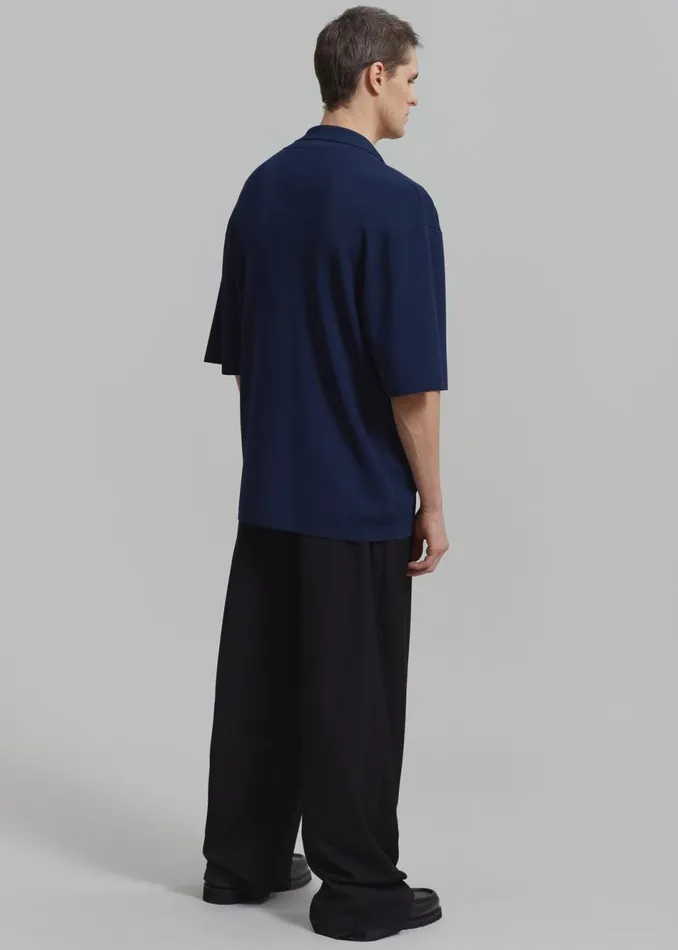 Men The Frankie Shop Tops Benson Polo Navy