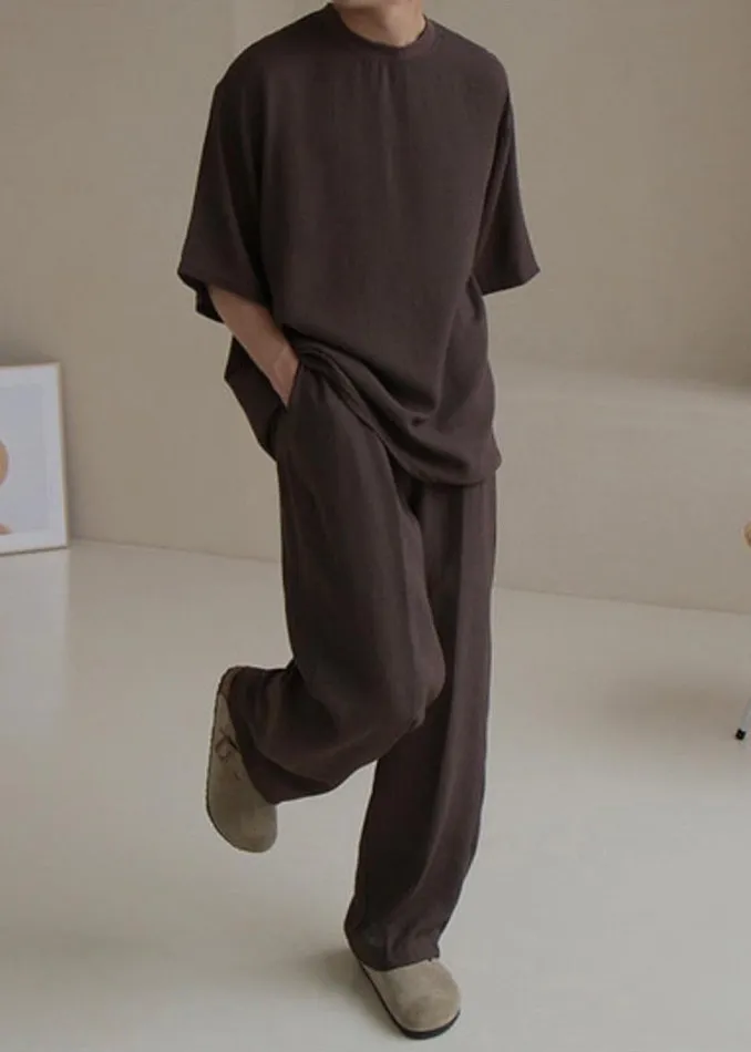 Men The Frankie Shop Tops Brax Tee Brown