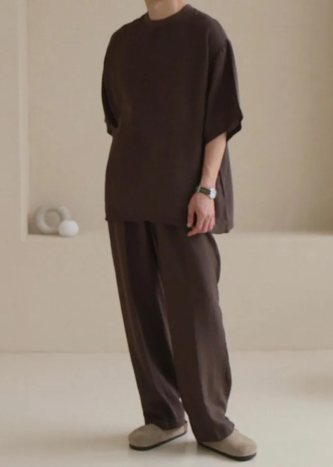 Men The Frankie Shop Tops Brax Tee Brown
