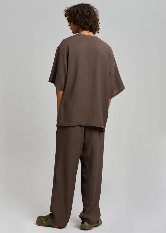Men The Frankie Shop Tops Brax Tee Brown