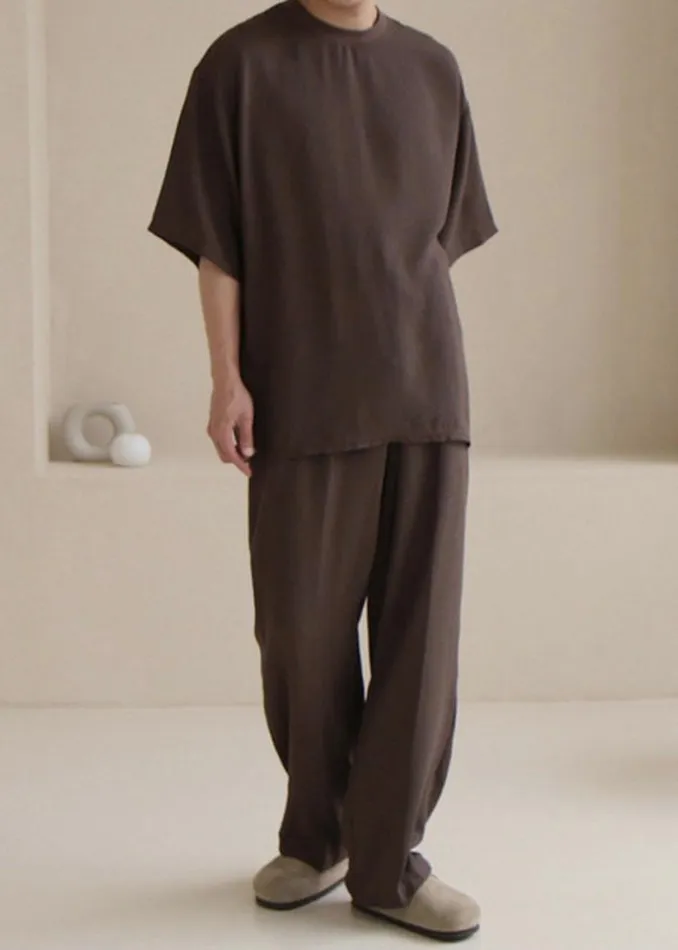 Men The Frankie Shop Tops Brax Tee Brown