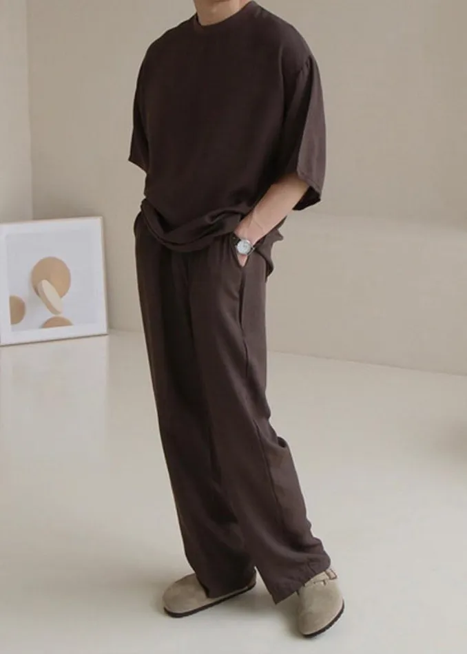 Men The Frankie Shop Tops Brax Tee Brown