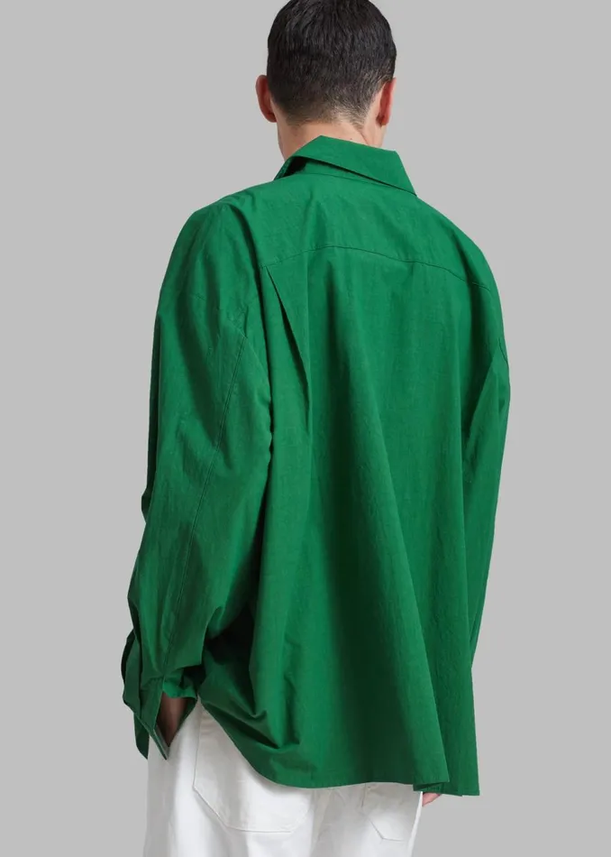 Men The Frankie Shop Tops Darren Oversized Shirt Green