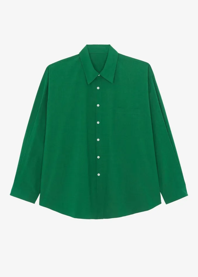 Men The Frankie Shop Tops Darren Oversized Shirt Green