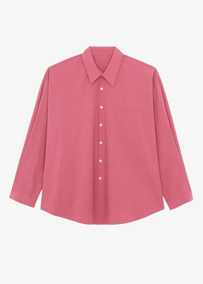 Men The Frankie Shop Tops Darren Oversized Shirt Red