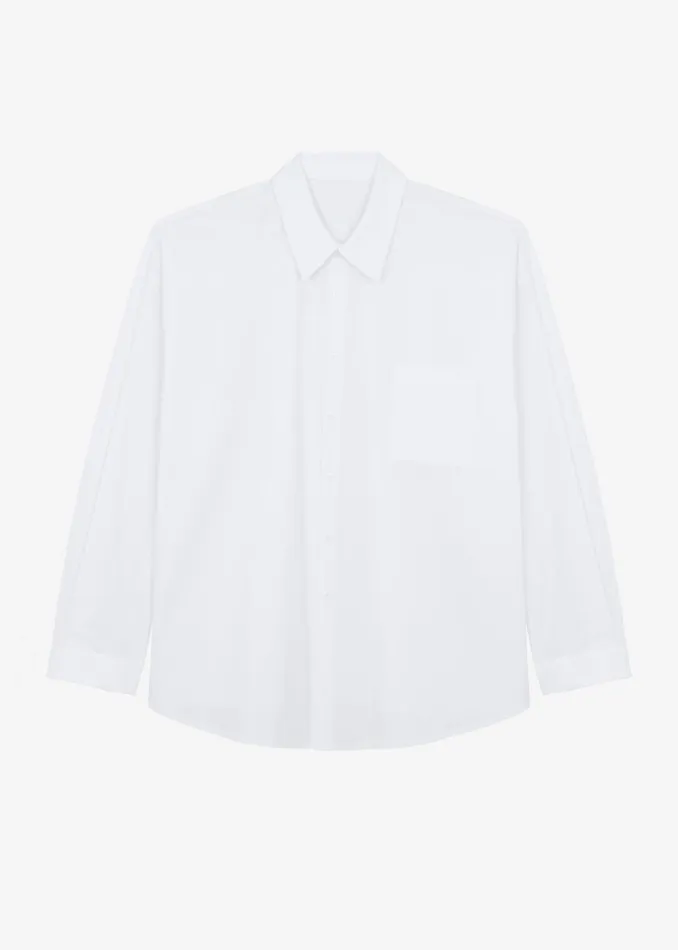 Men The Frankie Shop Tops Darren Oversized Shirt White