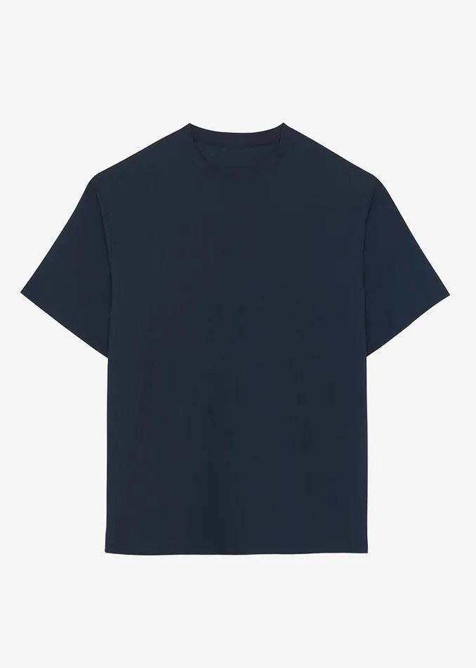Men The Frankie Shop Tops Eliott Crinkle Tee Navy