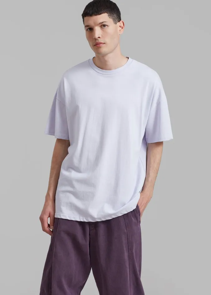 Men The Frankie Shop Tops Faro Boxy Tee Lilac