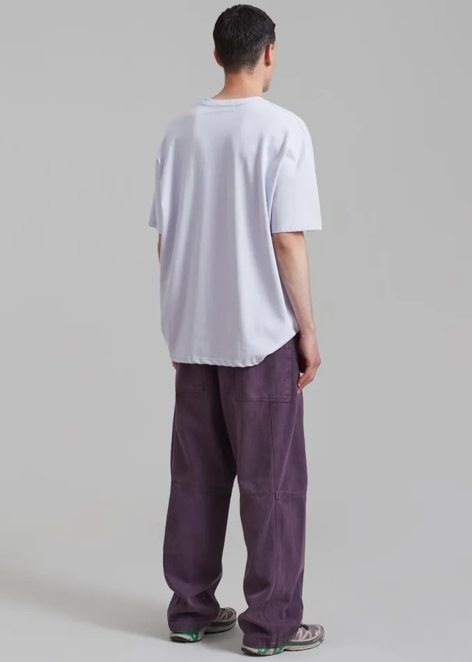 Men The Frankie Shop Tops Faro Boxy Tee Lilac