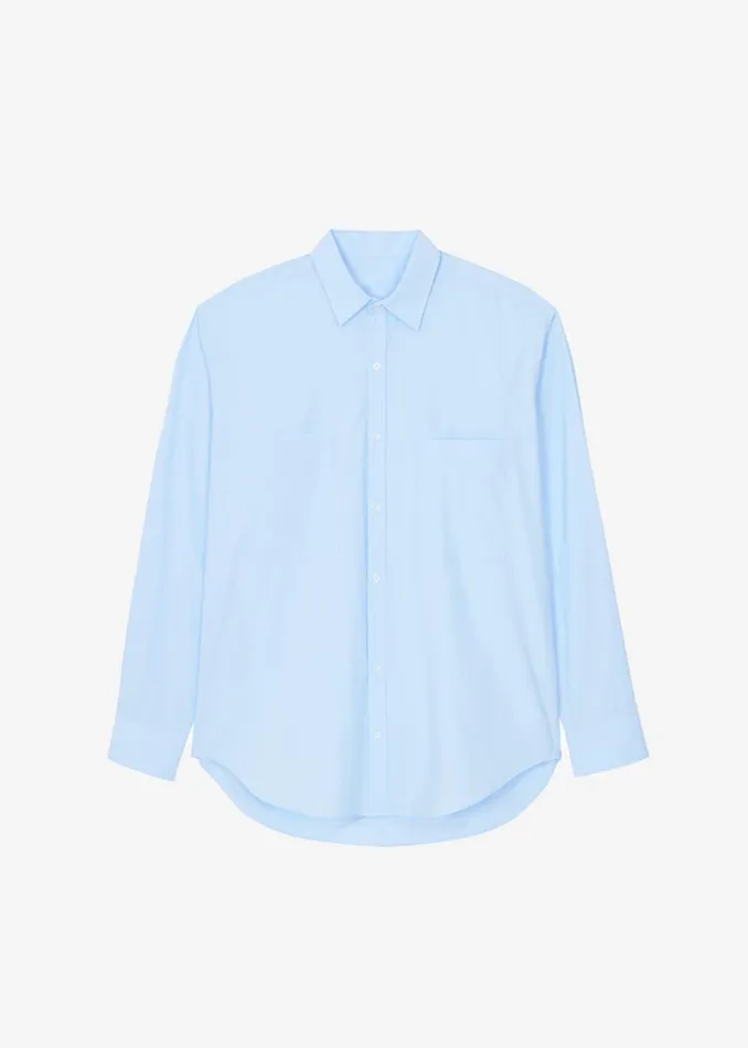 Men The Frankie Shop Tops Gus Oversized Shirt Sky