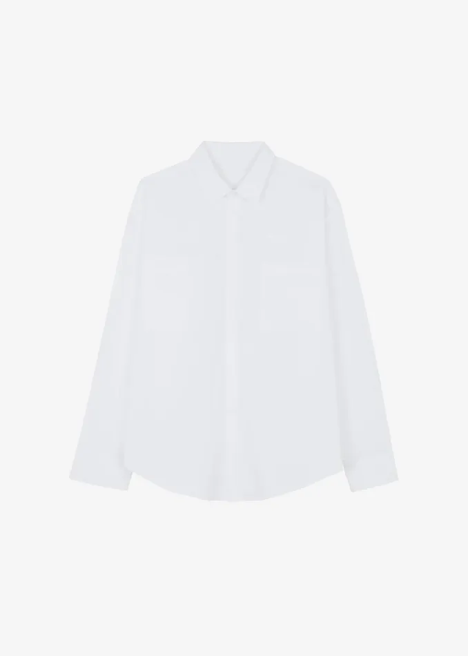 Men The Frankie Shop Tops Gus Oversized Shirt White