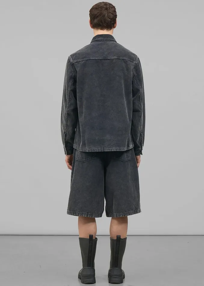 Men The Frankie Shop Tops Haikure Richie BB Velvet Shirt Black