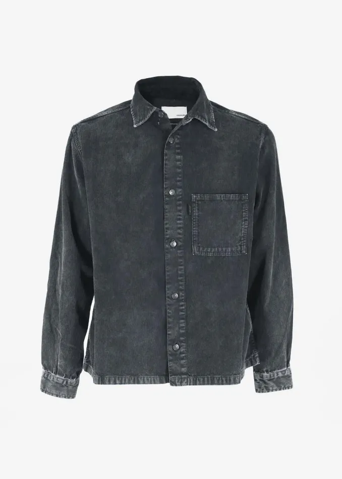 Men The Frankie Shop Tops Haikure Richie BB Velvet Shirt Black