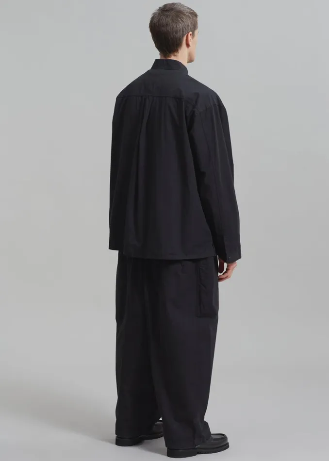 Men The Frankie Shop Tops Jameson Button Up Shirt Black