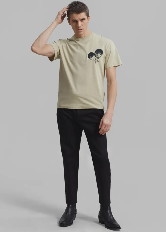 Men The Frankie Shop Tops JW Anderson Polo Couple Embroidery TShirt Beige