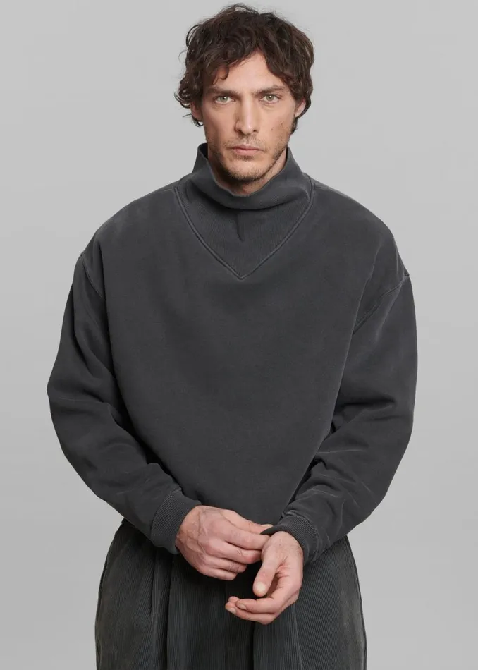 Men The Frankie Shop Tops Micah Sweatshirt Charcoal
