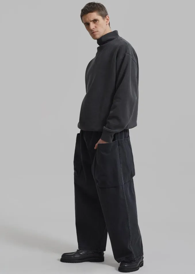 Men The Frankie Shop Tops Micah Sweatshirt Charcoal