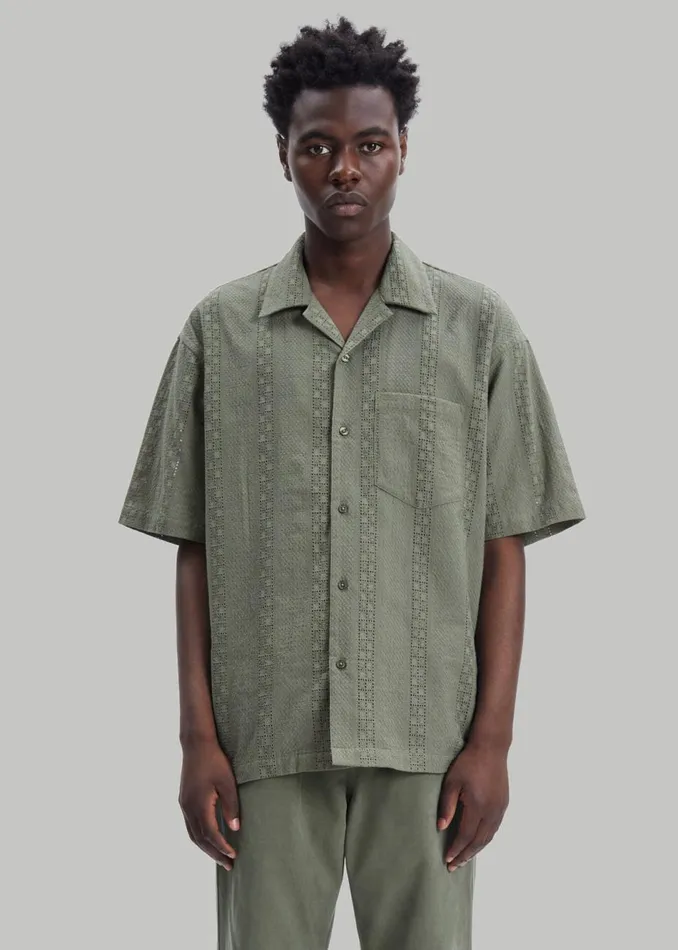 Men The Frankie Shop Tops Samse and Samse Emerson Shirt Beetle
