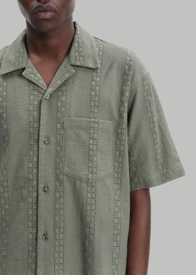 Men The Frankie Shop Tops Samse and Samse Emerson Shirt Beetle