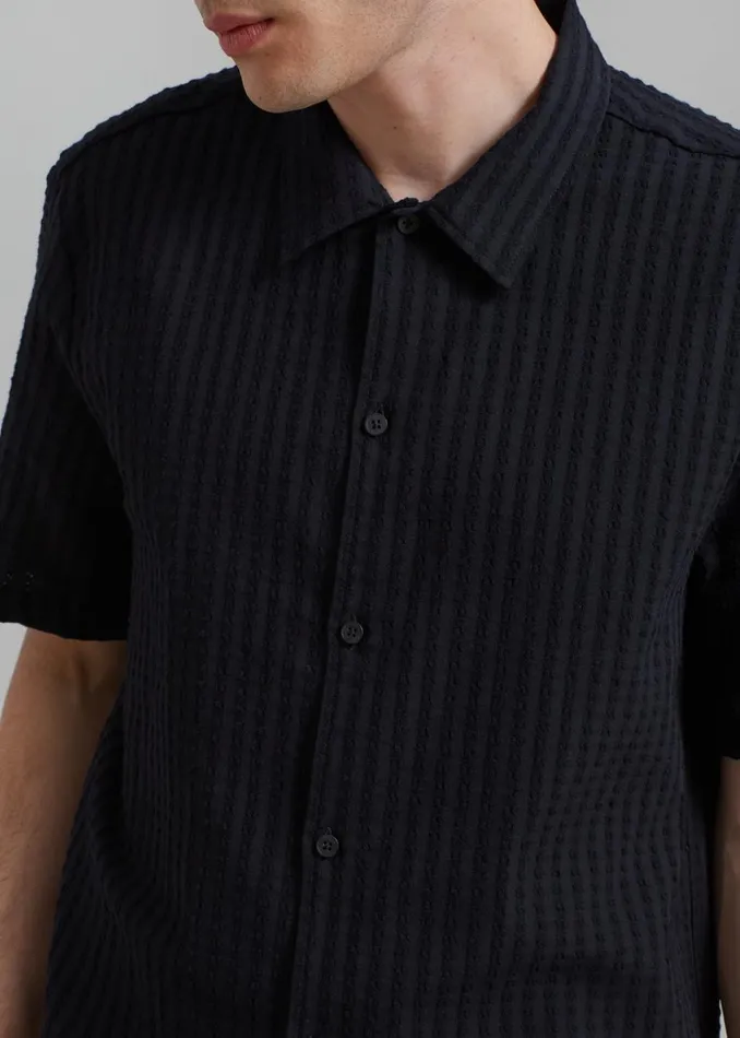 Men The Frankie Shop Tops Samse Samse Avan JX Shirt Black