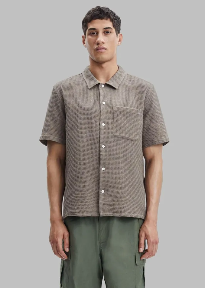 Men The Frankie Shop Tops Samse Samse Avan Shirt Brindle