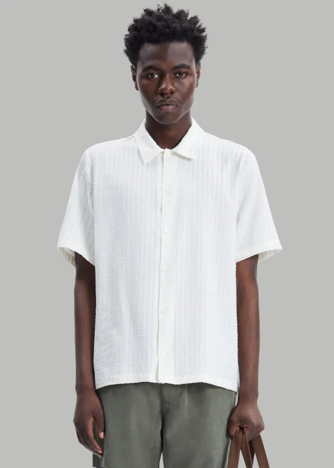 Men The Frankie Shop Tops Samse Samse Avan Shirt White