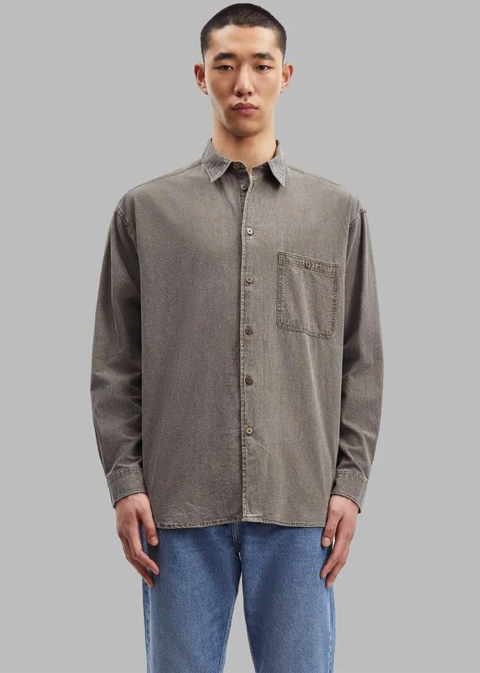 Men The Frankie Shop Tops Samse Samse Luan G Shirt Washed Major Brown