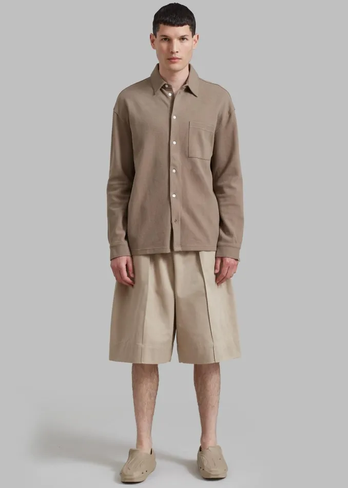 Men The Frankie Shop Tops Samse Samse Poul Shirt Brindle