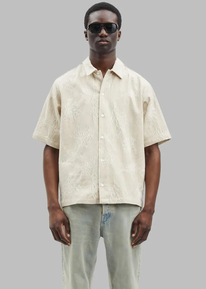 Men The Frankie Shop Tops Samse Samse Saayo X Shirt Desert Fossil