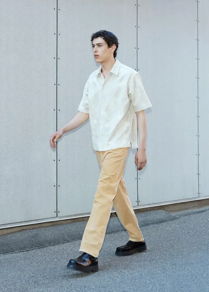 Men The Frankie Shop Tops Samse Samse Saayo X Shirt Desert Fossil