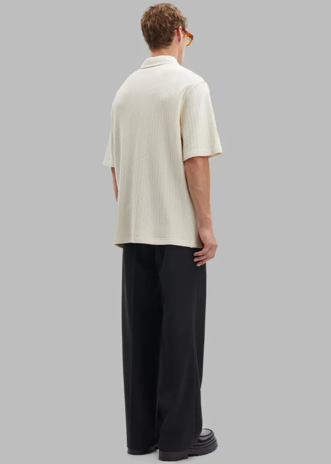 Men The Frankie Shop Tops Samse Samse Sakvistbro Shirt Clear Cream