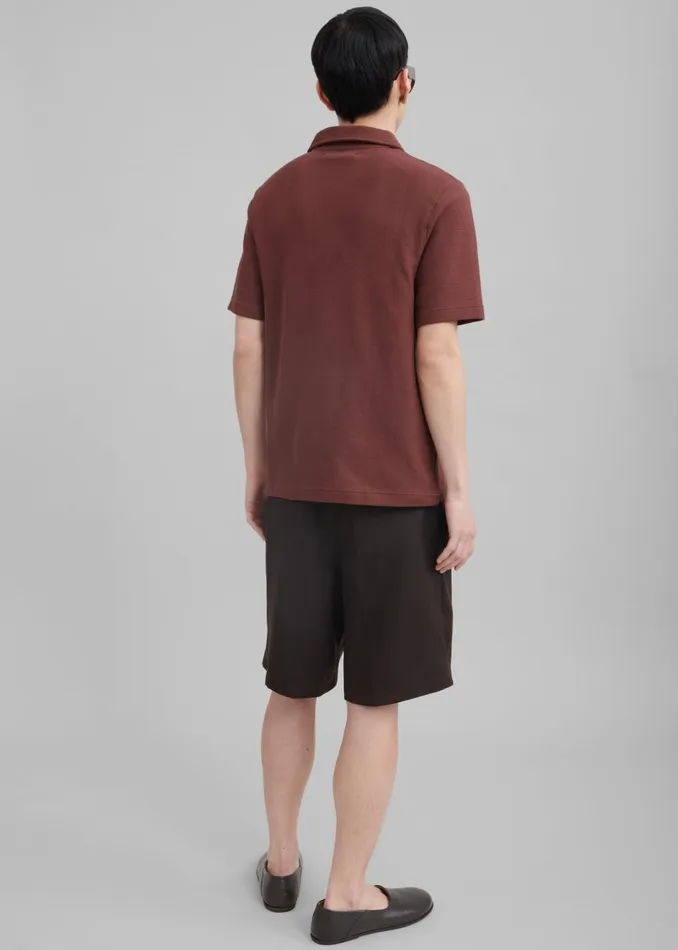 Men The Frankie Shop Tops Samse Samse Saolli Hz Polo Brown Stone