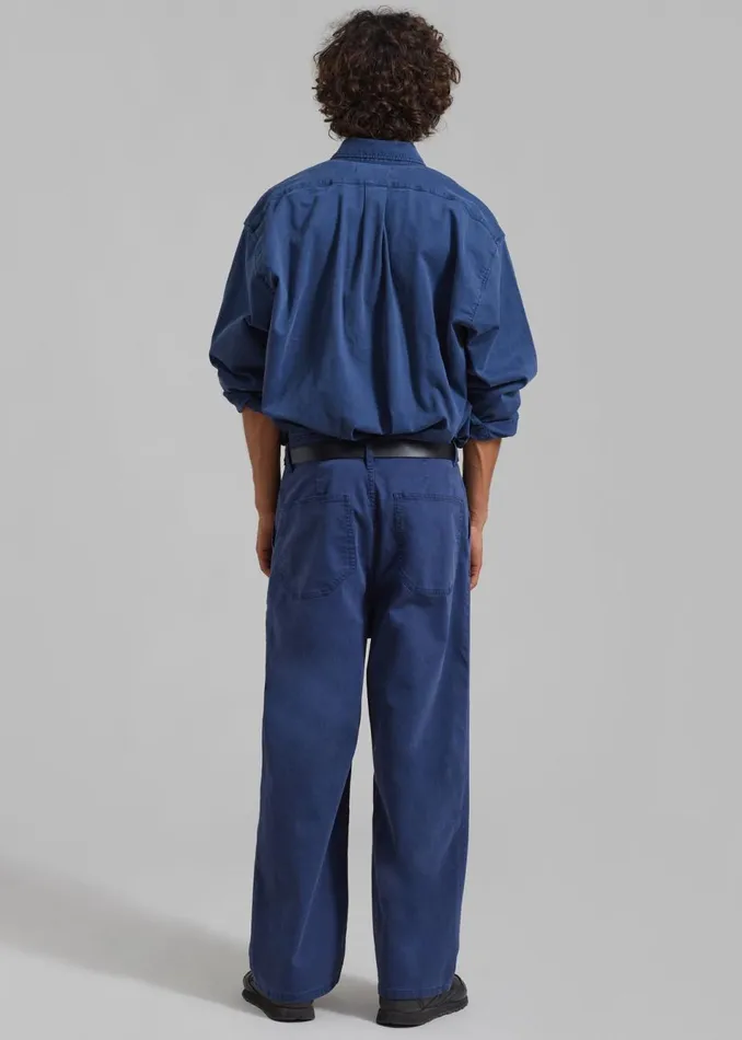 Men The Frankie Shop Tops Sinclair Shirt Blue