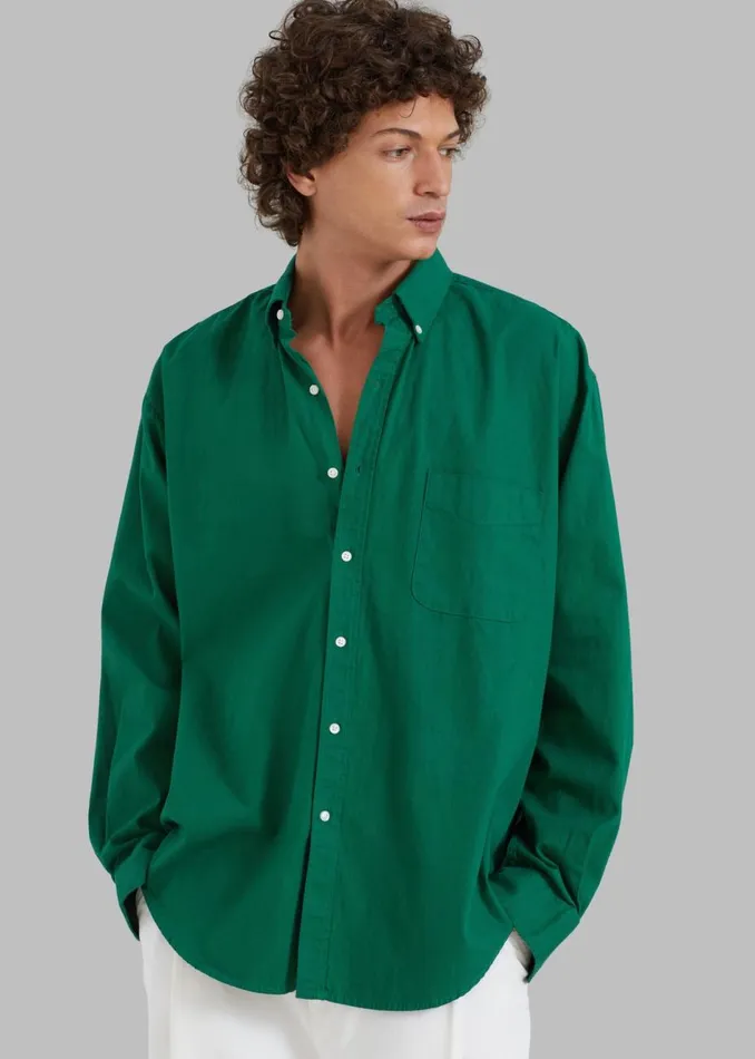 Men The Frankie Shop Tops Sinclair Shirt Green