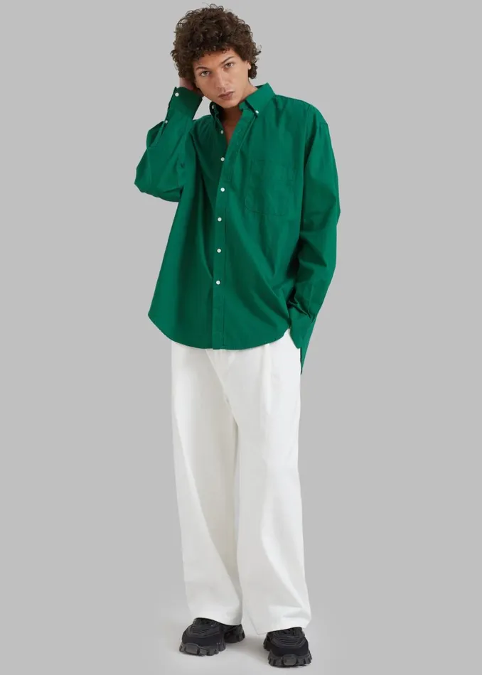 Men The Frankie Shop Tops Sinclair Shirt Green