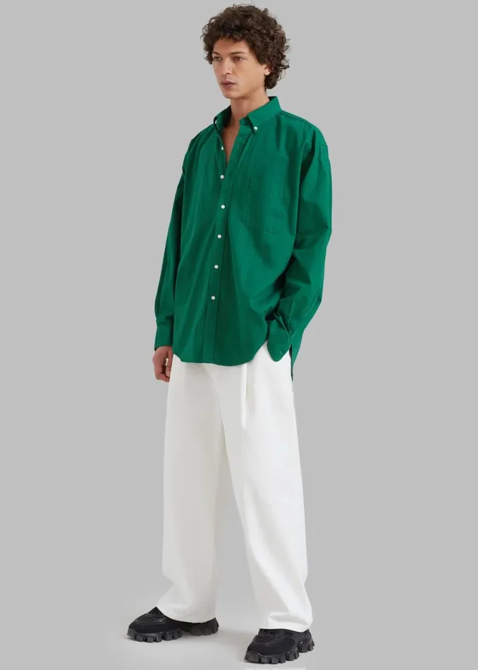 Men The Frankie Shop Tops Sinclair Shirt Green