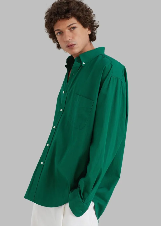 Men The Frankie Shop Tops Sinclair Shirt Green