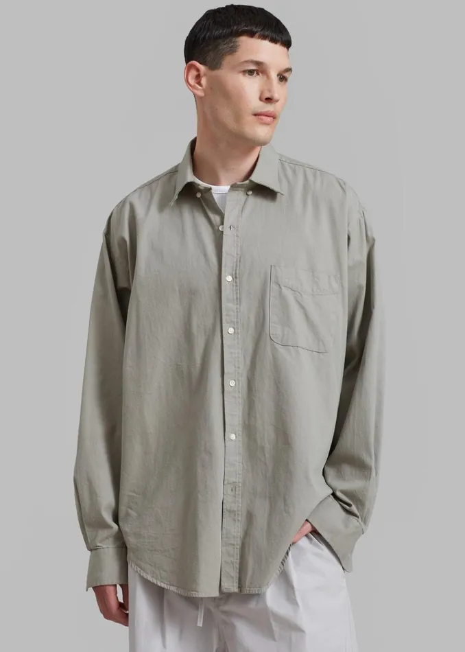 Men The Frankie Shop Tops Sinclair Shirt Grey