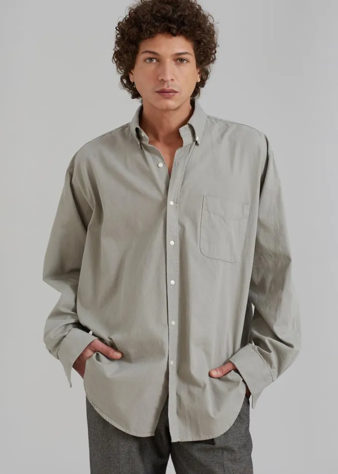 Men The Frankie Shop Tops Sinclair Shirt Grey