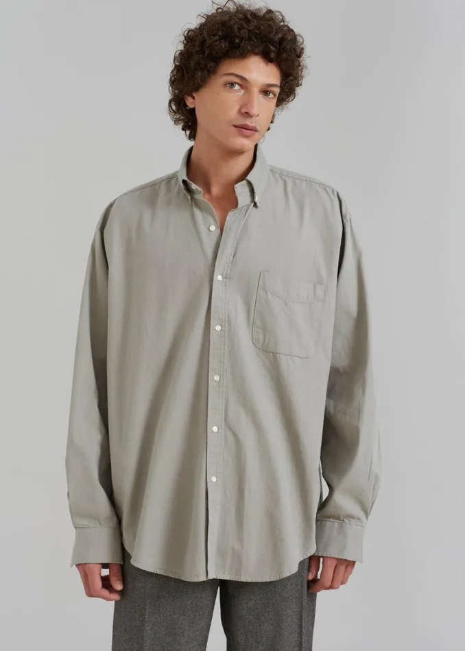 Men The Frankie Shop Tops Sinclair Shirt Grey
