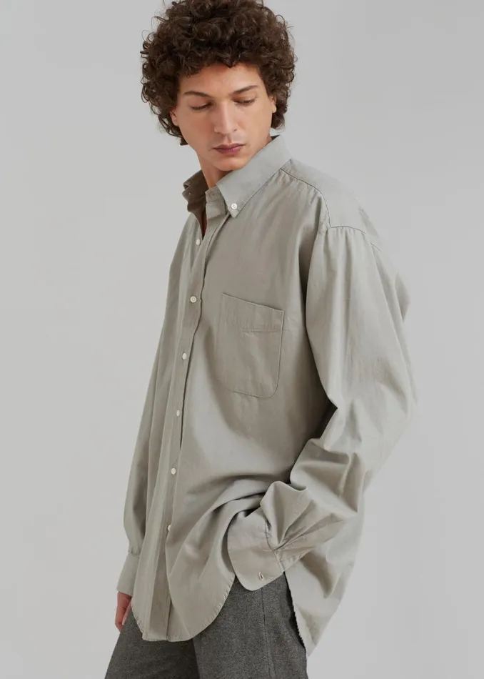 Men The Frankie Shop Tops Sinclair Shirt Grey