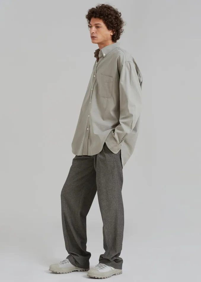 Men The Frankie Shop Tops Sinclair Shirt Grey