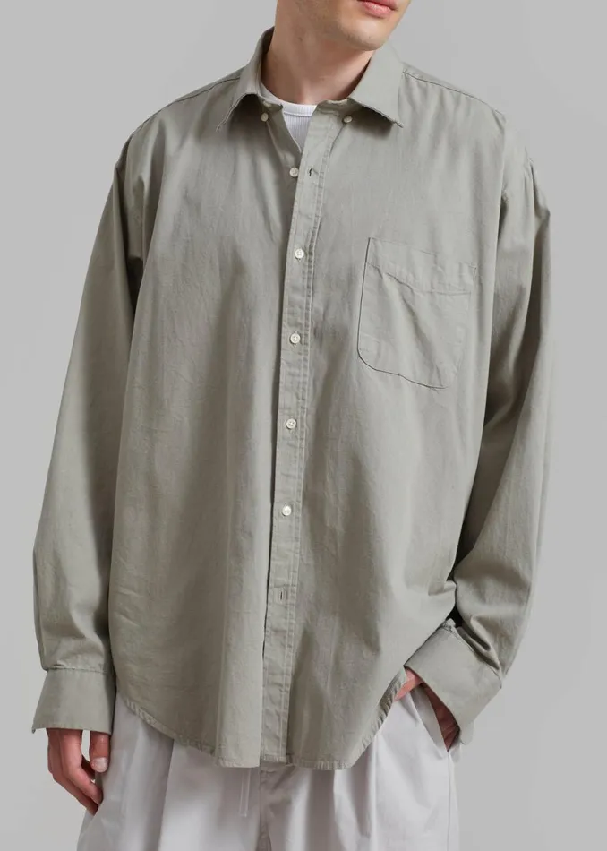 Men The Frankie Shop Tops Sinclair Shirt Grey