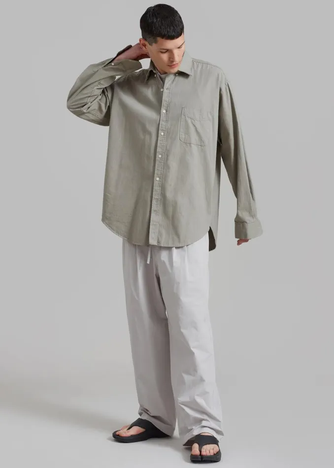 Men The Frankie Shop Tops Sinclair Shirt Grey