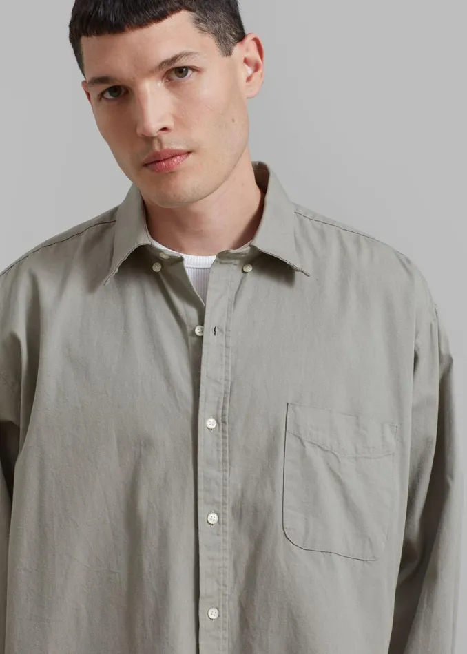 Men The Frankie Shop Tops Sinclair Shirt Grey