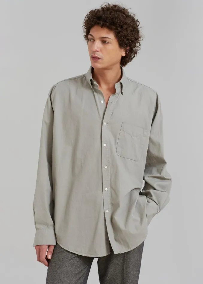 Men The Frankie Shop Tops Sinclair Shirt Grey